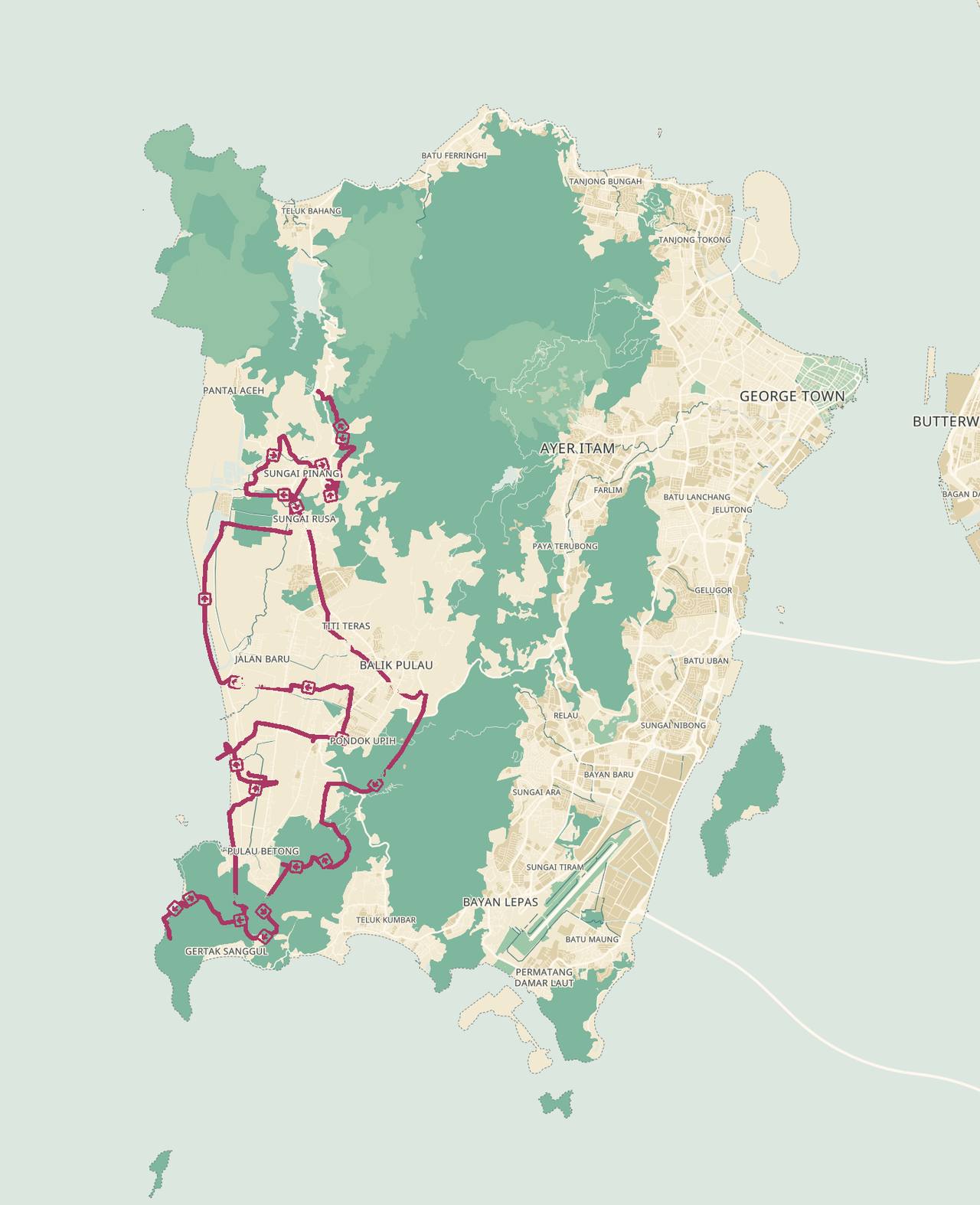 Penang - dzika strona wyspy (Balik Pulau)