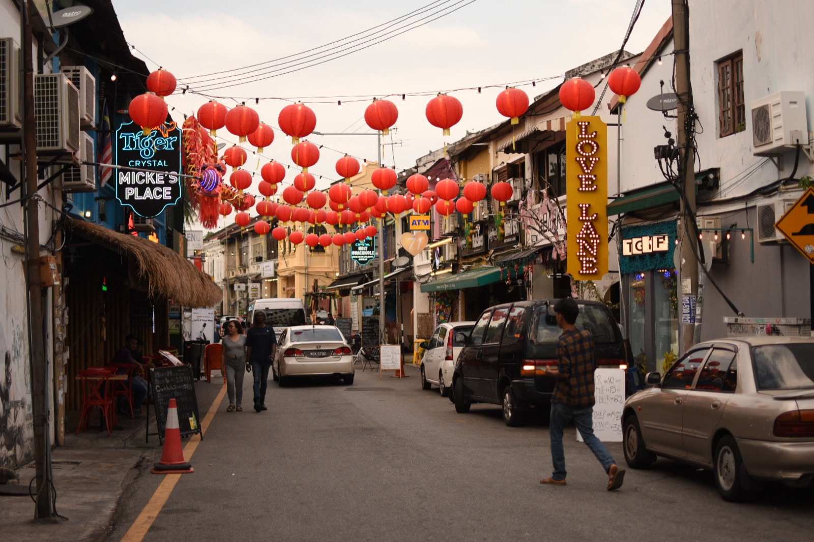 Ulica z czerwonymi lampionami w George Town